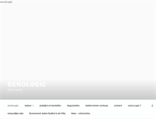 Tablet Screenshot of oenologic.be